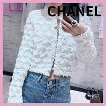 【清楚なホワイトが素敵】CHANEL カーディガン ショート丈