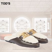 【希少・限定】TOD'S Catena シアリング&レザー ミュール