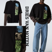 メンズ*DRIES VAN NOTEN*プリントレイヤープルオーバー ロンＴ