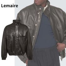 【Lemaire】レザージャケット ブラウン