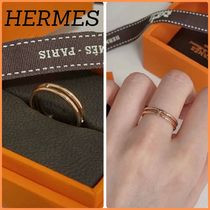 【手元を上品に♪】HERMES Alliance Ariane ローズゴールド 指輪