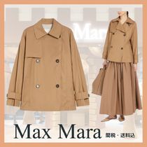 新作☆【MaxMara】[ゼノ] コットン ブレンド トレンチコート