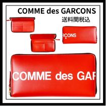 COMME des GARCONS ヒュージロゴ レッド ウォレット