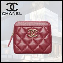 ★使いやすい大きさ★CHANEL ジップ付き小銭入れ