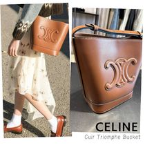 使いやすい♪ CELINE トリオンフ Cuir スモール バケット