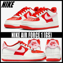 ◆大人もOK◆NIKE AIR FORCE 1 FIRE RED(GS)◆正規品◆関税込◆