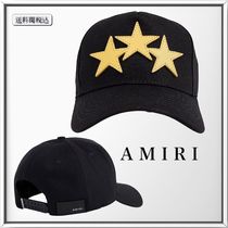 AMIRI スリースター キャンバス ベースボールキャップ 人気