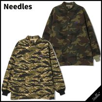 ■Needles■人気 スタンドカラーアーミーシャツ C.Ripstop/Camo