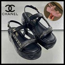 【ガーリーで大人っぽい】CHANEL サンダル