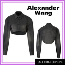 Alexander Wang ボタンアップ クロップド ジャケット