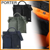 ビジネスにも PORTER TANKER  2WAY  スクエアトートバッグ L