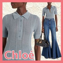 【Chloe】ウール ポロセーター