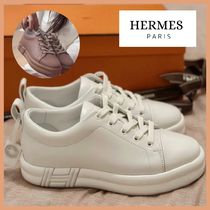 【モダンでシンプル 可愛いフォルム】HERMES  スニーカー 2色