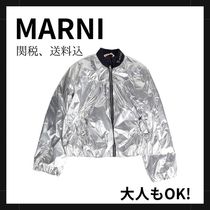 送料関税込み!大人もOK！【MARNI 】ロゴ ボンバージャケット