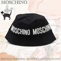MOSCHINO BLACK AND WHITE COTTON BUCKET HAT