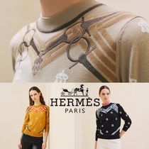 【大人気/可愛い♪】HERMES 《馬銜》ロングスリーブニット