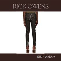 Rick Owens☆ブラック Porterville Gary タイト レザーパンツ