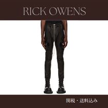 Rick Owens☆ブラック Porterville Mastodon レザーパンツ