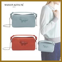 おしゃれ◎【MAISON KITSUNE】CLOUDポーチ フォックス刻印 *3WAY