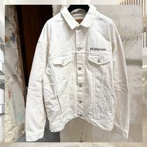 【BALENCIAGA】レギュラーフィット デニムジャケット ホワイト