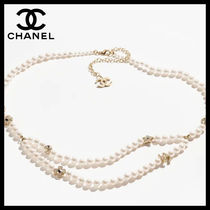 【パールの輝きで一気に華やぐ☆】CHANEL ベルト 25P