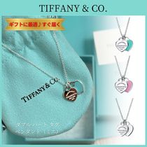 即納☆Tiffany & Co☆ ダブル ハート タグ ペンダント （ミニ）