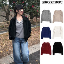 【Anyone more】It’s Me Button Long Sleeve T-Shirt