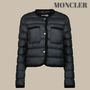 MONCLER ダウンジャケット・コート 関税★希少【MONCLER】Gencay Down Jacket★Black★ロゴ入り