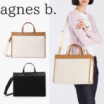 ■agnes b.■アニエスべー デボスロゴ2wayトートバッグ 大