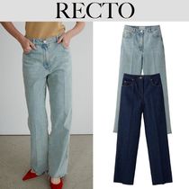 【RECTO】 MILA HIGH-WAIST DENIM PANTS 2色 ★送料関税込み★