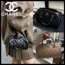 可愛いサイズ感で上品な♪【CHANEL】25C ミニボストンバッグ