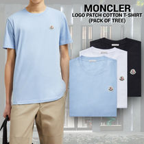 【MONCLER】LOGO PATCH Tシャツ 3枚セット コットン