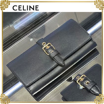 国内発☆関税なし　CELINEフラップベルトつき長財布　コンティ