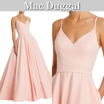 クラシックライン♪Mac Duggal★Aライン Vネックドレス ピンク