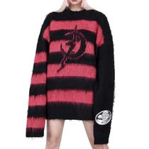 国内で当店のみ PINKSPINK - gothic striped oversized sweater