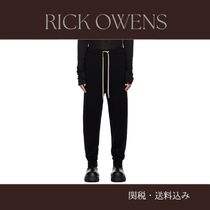 Rick Owens☆ブラック ドローストリング スウェットパンツ