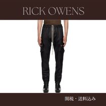 Rick Owens☆ブラック レザー Mastodon カーゴパンツ