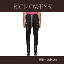 Rick Owens☆ブラック レザー Bauhaus カーゴパンツ