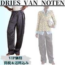 ◆25SS◆関送込【DRIES VAN NOTEN】サテン*ワイドカーゴパンツ