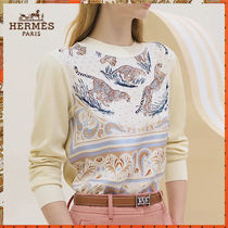 HERMES ツイルレーヌセーター《Guepards et Palmettes》直営店