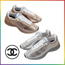 ☆25C限定☆【CHANEL】シルバーゴールド　スニーカー