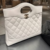 【ホワイトがエレガント上品】CHANEL  ハンドバッグ