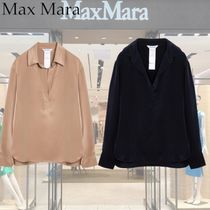 【Max Mara】シルククレープ　デシンシャツ