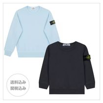 【STONE ISLAND】コットン バッジ スウェット Tシャツ 男の子用