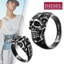 国内直営【DIESEL】DX1579040 JEWEL スカル リング 送料込