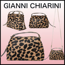 おしゃれ★ GIANNI CHIARINI アリファ S レオパード柄 バッグ