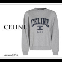 大人カジュアル◇Logo スウェットシャツ◇CELINE