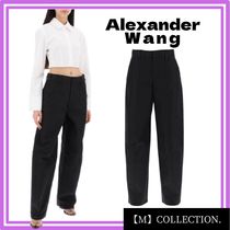 『Alexander Wang』ワイドレッグ シェブロン柄パンツ