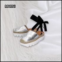 《MARNI》 アンクル タイ プラットフォーム エスパデュー