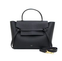 Celine セリーヌ 美品 ブラック レザー ミニ ベルトバッグ 2WAY